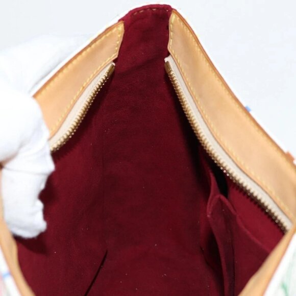 LOUIS VUITTON Monogram Multicolor Lodge GM Bag White M40051 Auth 136625V - Picture 12 of 16